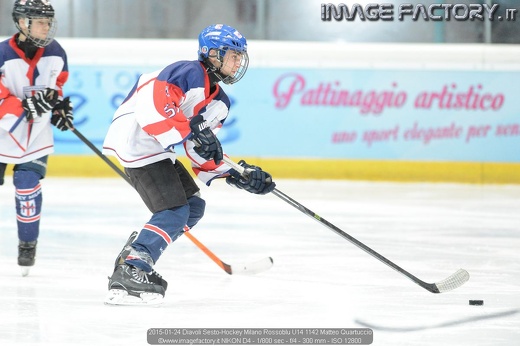 2015-01-24 Diavoli Sesto-Hockey Milano Rossoblu U14 1142 Matteo Quartuccio